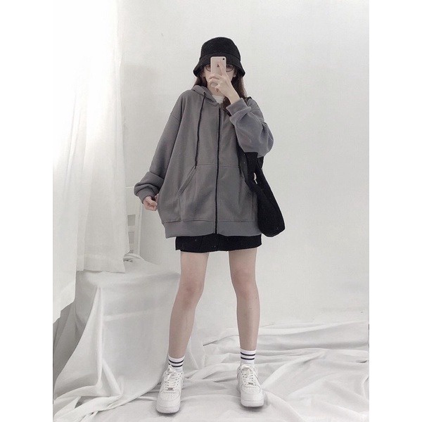 Alternative view of Áo Khoác Nỉ, Áo Hoodie Form Rộng Mũ 2 Lớp Chất Nỉ Cotton Logo Thenoal - Xưởng May Thu Bio
