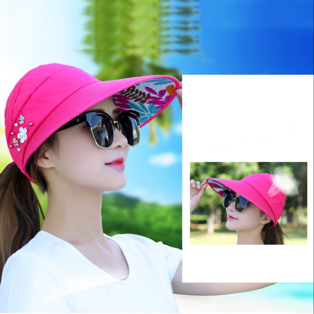Mũ Rộng Vành Đính Ngọc , Nón Nữ Đi Biển Siêu Đẹp Mdnrv - Diepchi Fashion