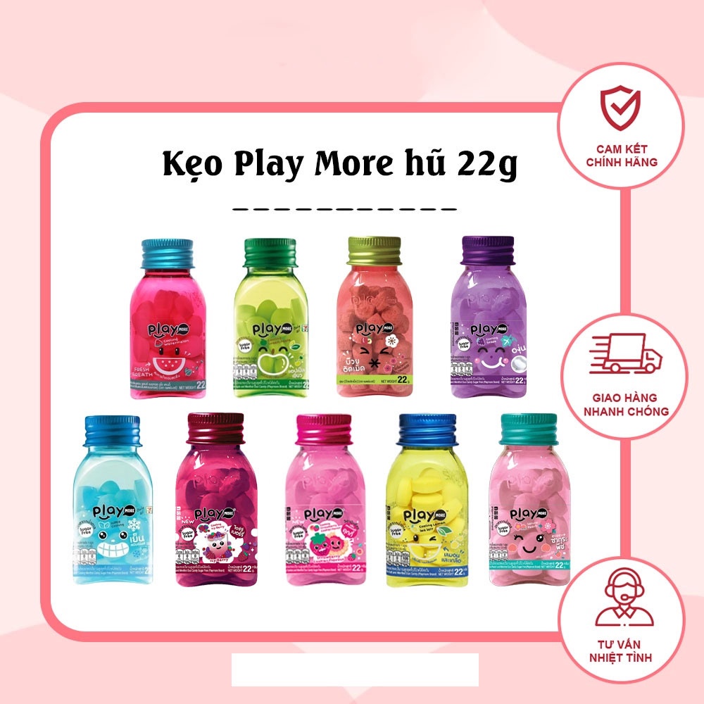 Hủ Kẹo Playmore Thái Lan 22g/hủ - Minh Ngọc