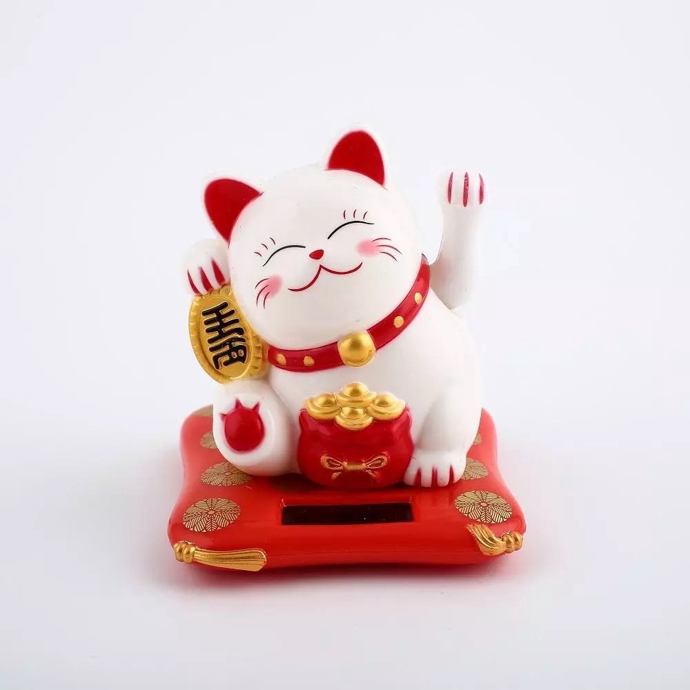 Alternative view of Mèo Thần Tài Vẫy Tay Năng Lượng Mặt Trời - Silver