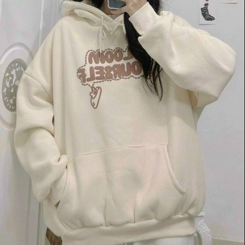 Alternative view of Áo Hoodie Nữ In Chữ Moolb Nổi Siêu Nét Tay Phồng Cá Tính Tp490 - Golden Dream