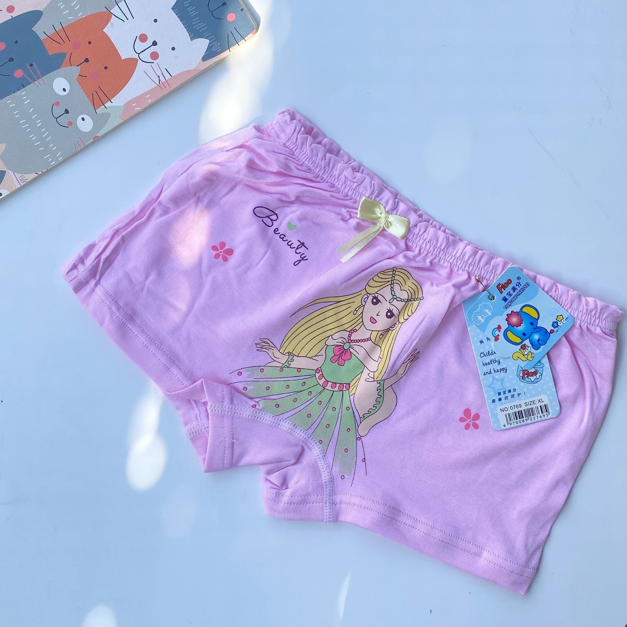 Alternative view of Quần Chip Bé Gái Phong Cách Dễ Thương Dạng Đùi Chất Cotton Đẹp Vải Mịn Mát - Happy Fashion Store