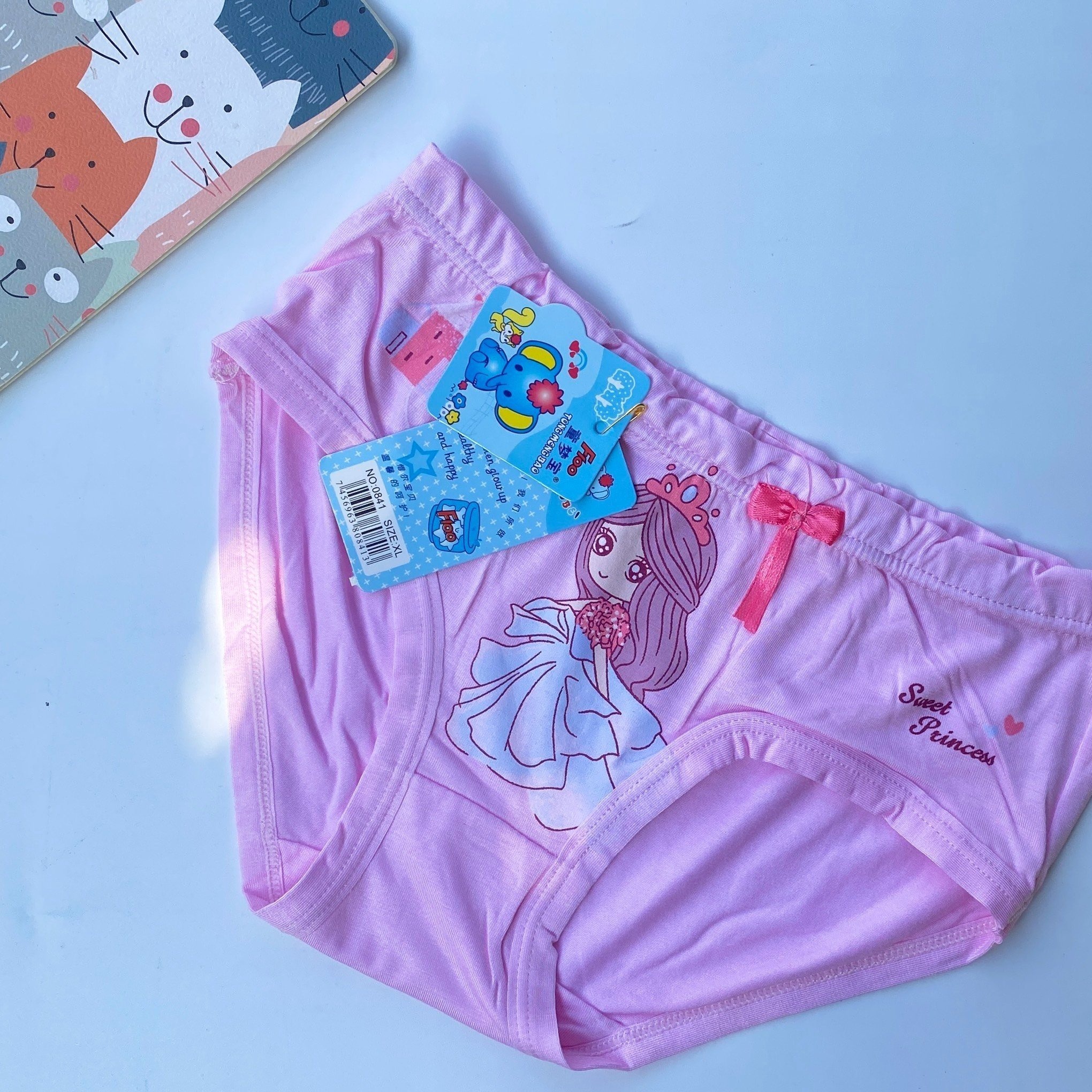 Alternative view of Quần Chip Chéo Bé Gái Phong Cách Dễ Thương Chất Cotton Đẹp Vải Mịn Mát - Happy Fashion Store