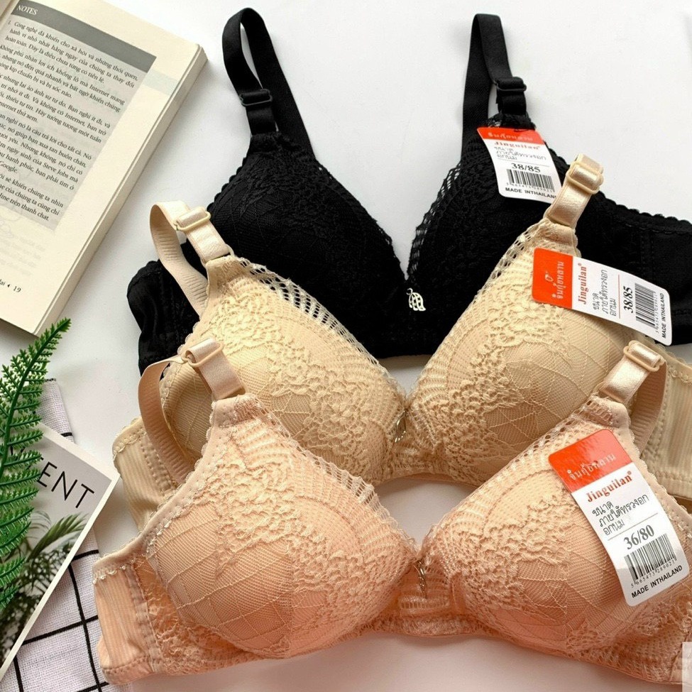 Alternative view of Áo Lót Thái Phối Ren Không Gọng, Đệm Mỏng Thiết Kế Trẻ Trung - Happy Fashion Store