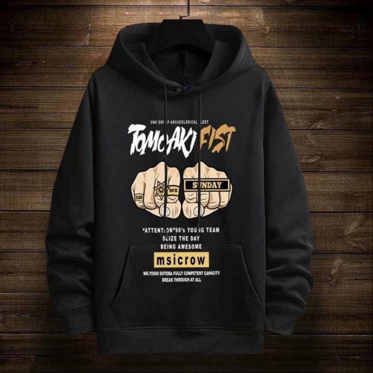Alternative view of Combo Áo Thun Hoodie Fist Và Quần Dài Vải Tổ Ong – Ausa House