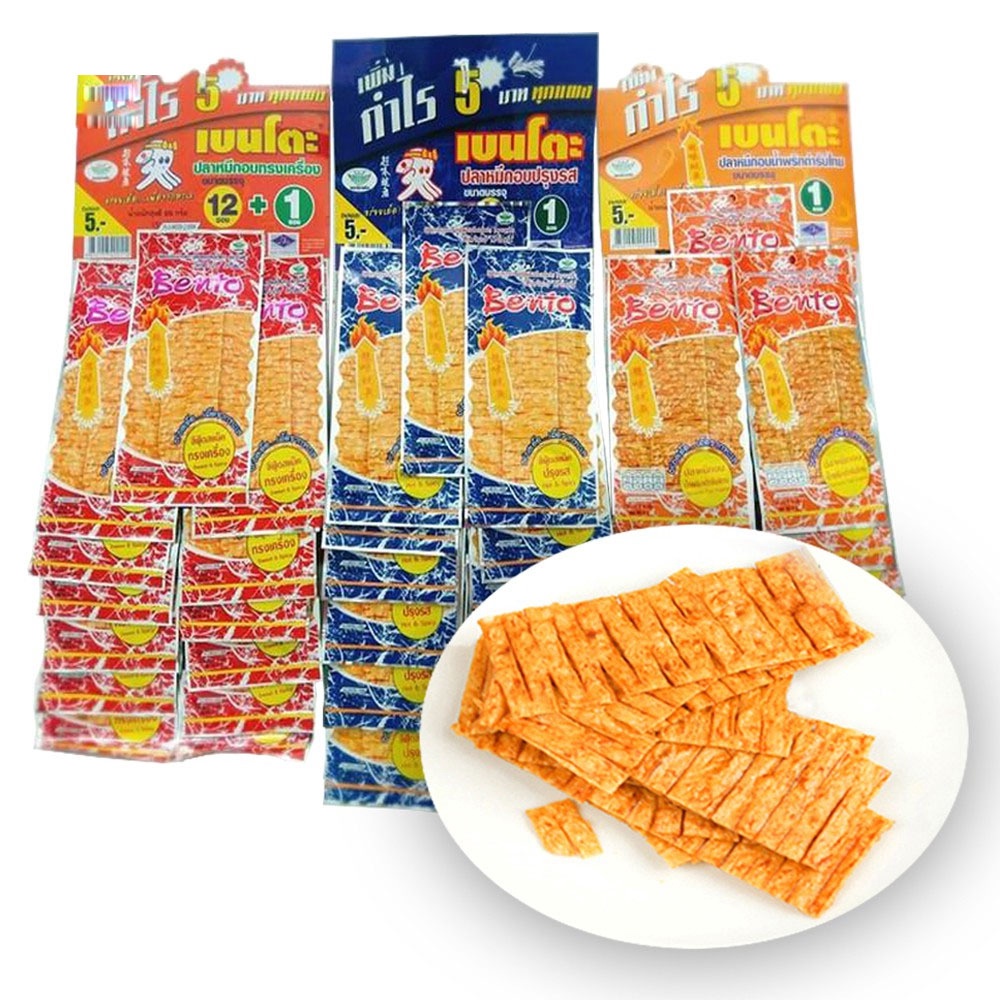Mực Bento Thái Lan Đủ Vị Dây 13 Gói X 5g
