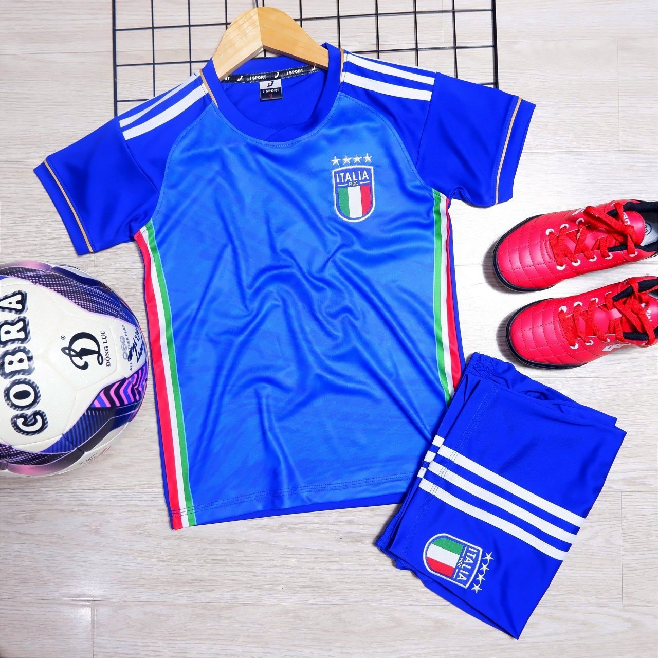 Bộ Đồ Bóng Đá Thể Thao Đồ Mặc Nhà Đồ Thể Thao Bé Trai Bé Gái Italia - Zinpro