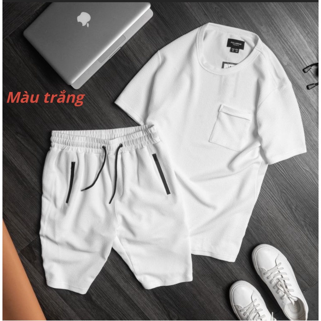 Alternative view of Bộ Quần Áo Thể Thao Nam Cộc Tay Chất Cotton Xốp Thái Mềm Mịn Thoáng Mát Mặc Nhà Đi Chơi Tj05 - Tomijun.vn