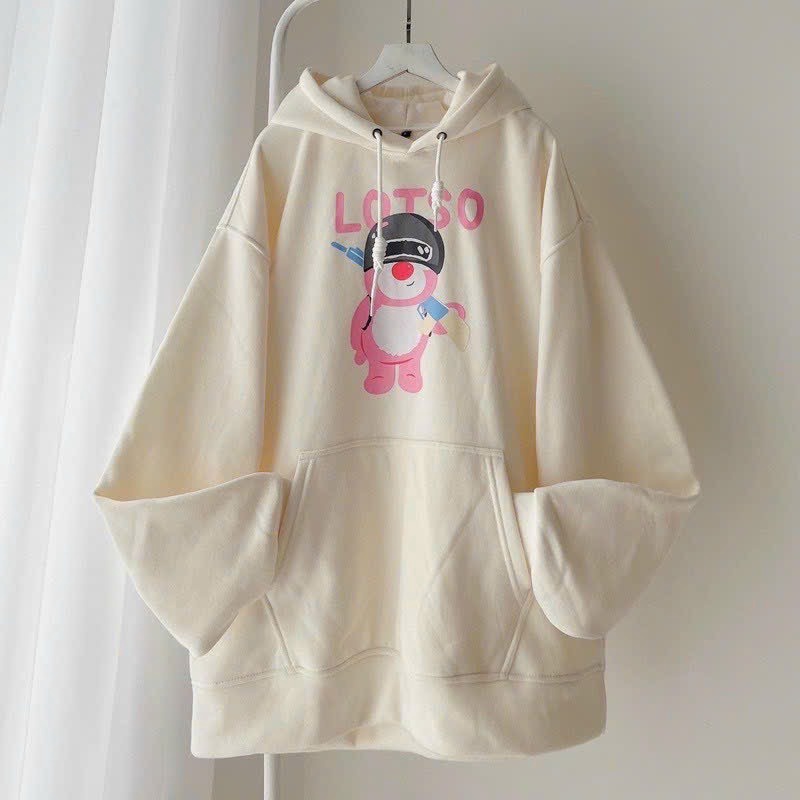 Alternative view of Áo Hoodie Nữ Vải Nỉ Ngoại In Gấu Lotso Chiến Binh Siêu Hot Tp2800 - Golden Dream