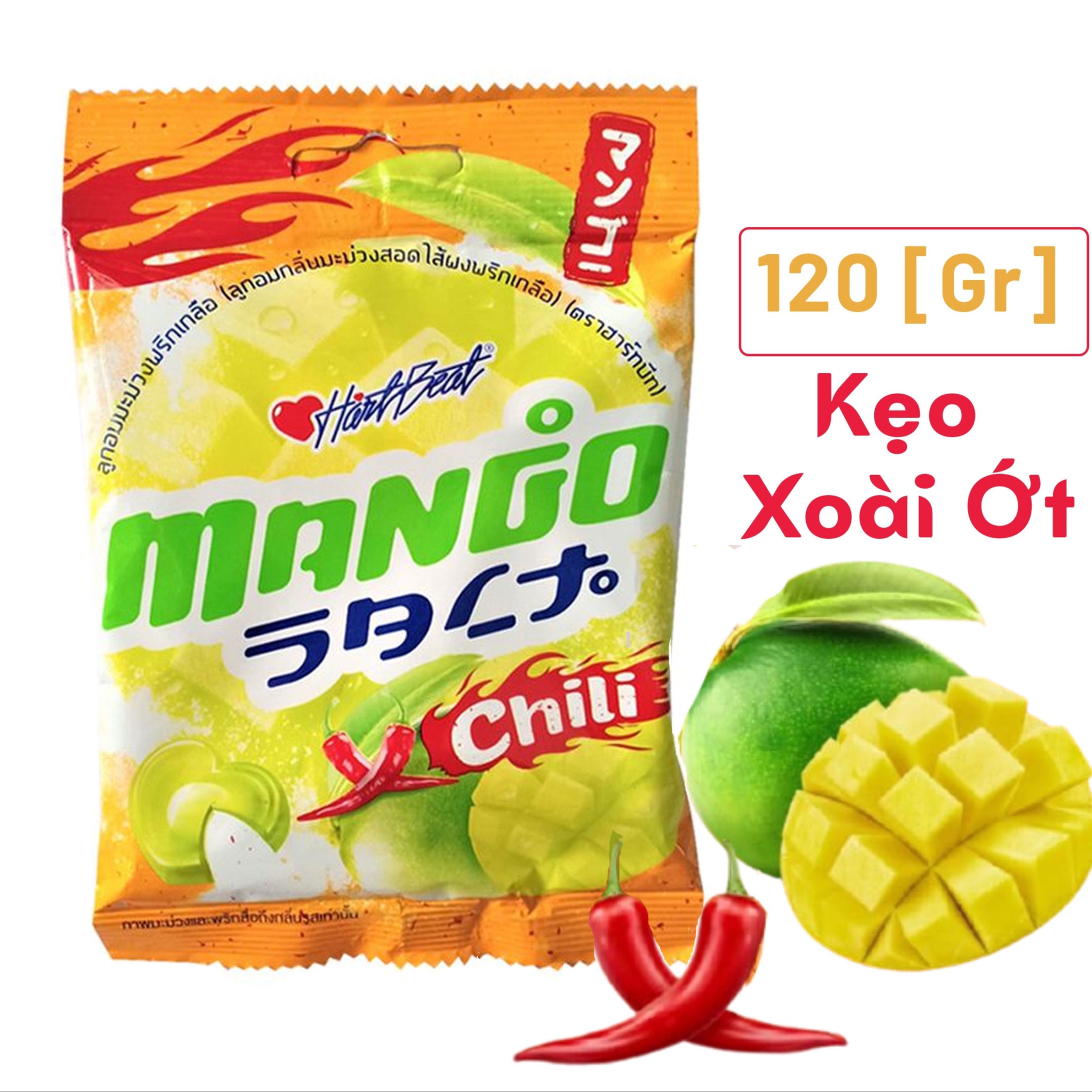Kẹo Xoài Muối Ớt Thái Lan 120g/gói - Minh Ngọc