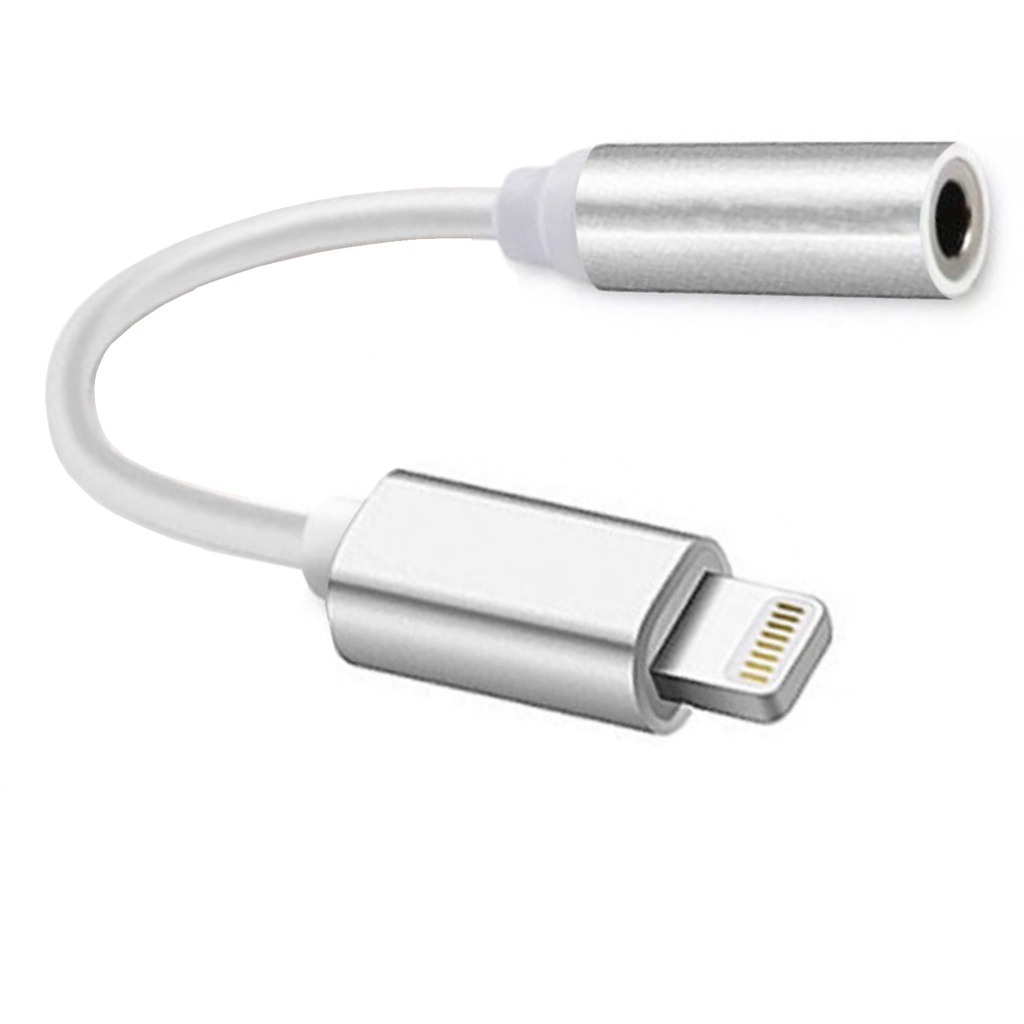 Cáp Chuyển Tai Nghe Lightning(iphone) Ra 3.5mm - Silver