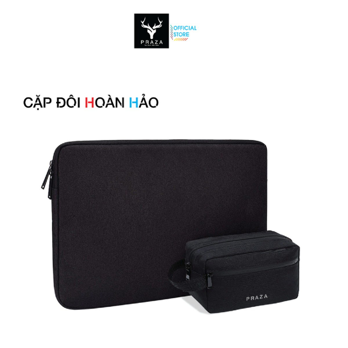 Combo Túi Chống Sốc Laptop & Túi Đựng Phụ Kiện Công Nghệ Tx092v08 - Praza
