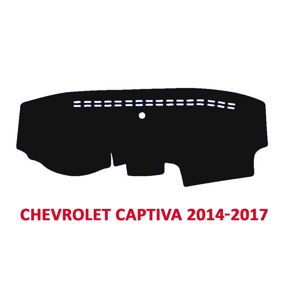 Thảm Taplo Cao Cấp Xe Chevrolet Captiva 2002-2017 Chất Liệu Nhung, Da Vân Gỗ, Da Carbon