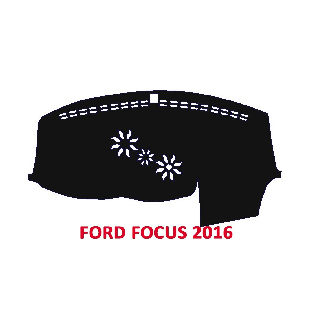 Alternative view of Thảm Taplo Dành Cho Xe Ford Focus 2006-2019 Chất Liệu Nhung, Da Carbon, Da Vân Gỗ