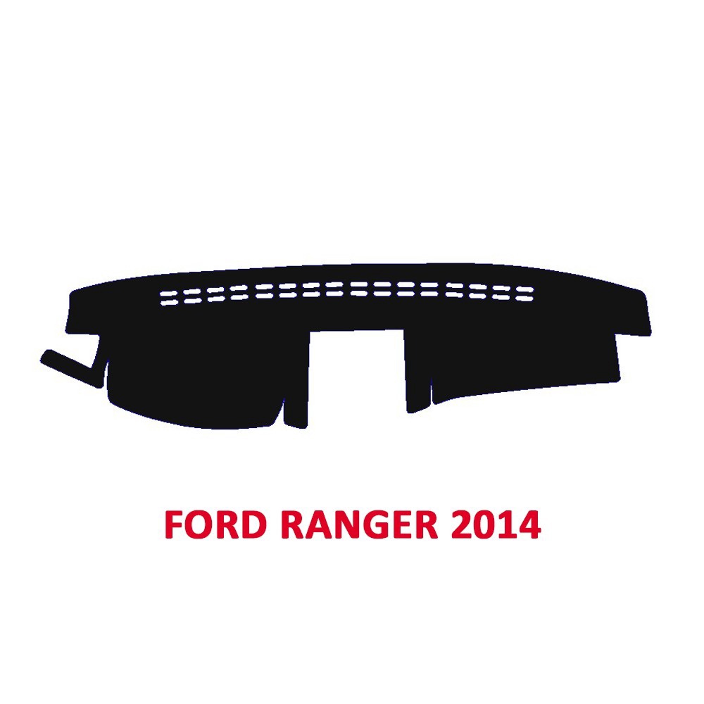 Thảm Taplo Dành Cho Xe Ford Ranger, Wildtrak, Raptor, Xls, Xlt Chất Liệu Nhung, Da Carbon, Da Vân Gỗ