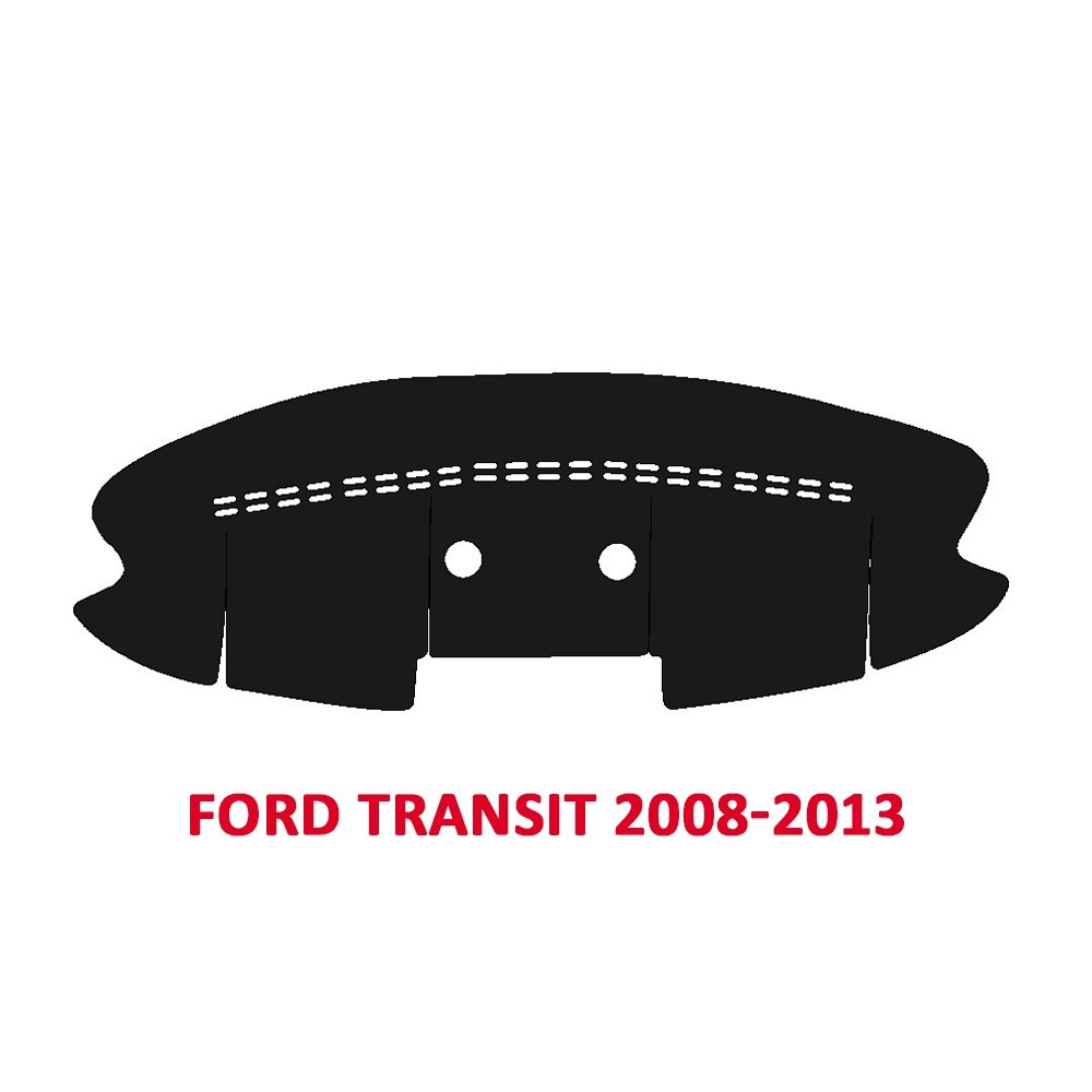Alternative view of Thảm Taplo Dành Cho Xe Ford Transit 2008-2018 Chất Liệu Nhung, Da Carbon, Da Vân Gỗ