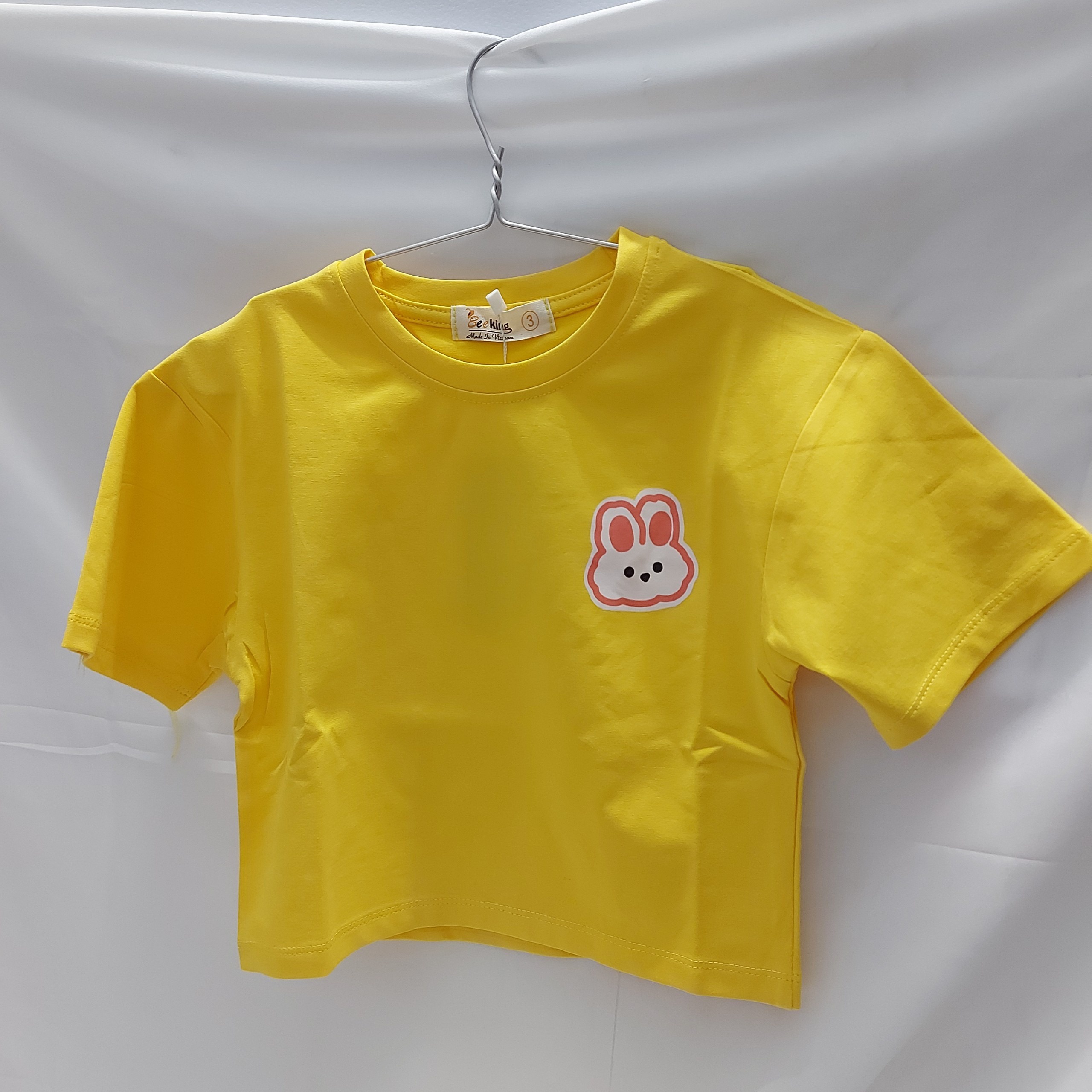 Alternative view of Áo Thun Bé Gái Form Lửng Cotton Cao Cấp In Hình Thỏ Dễ Thương Bkbg0305 - Zinpro