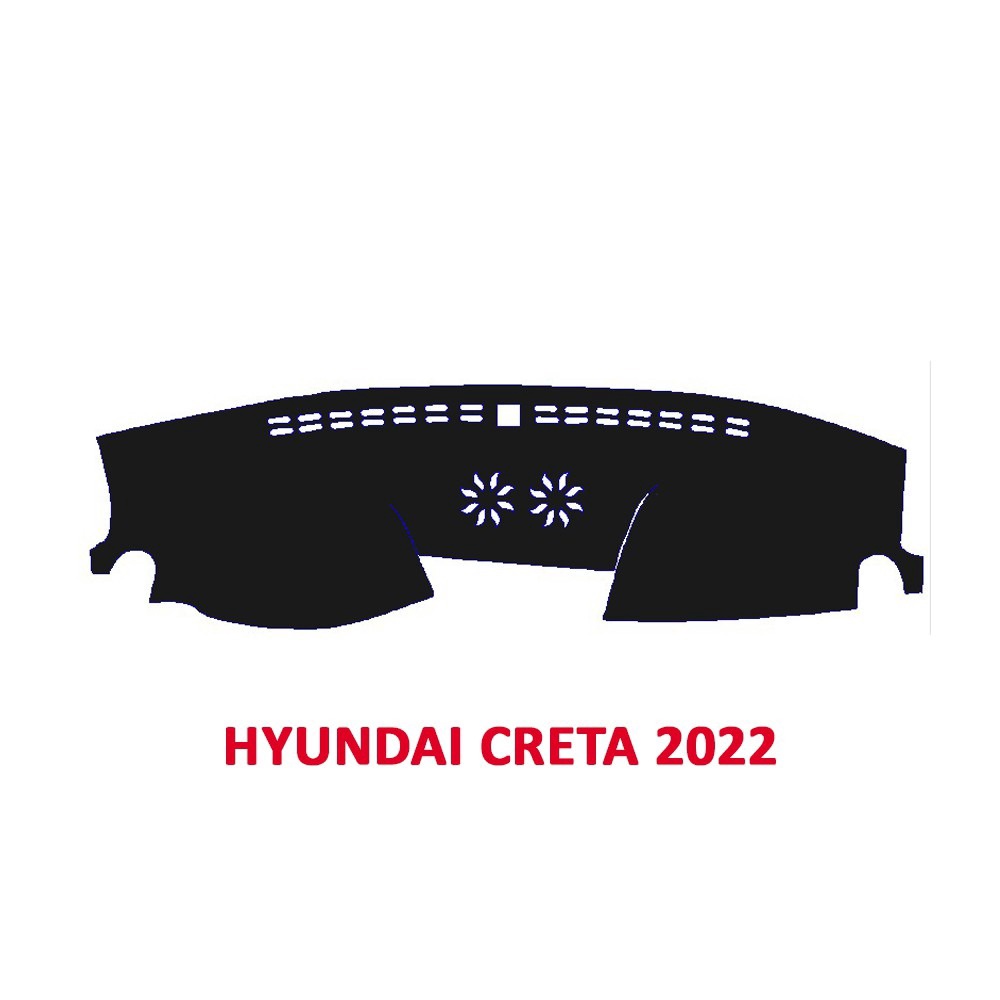 Alternative view of Thảm Taplo Dành Cho Xe Hyundai Creta 2016-2022 Chất Liệu Nhung, Da Carbon, Da Vân Gỗ