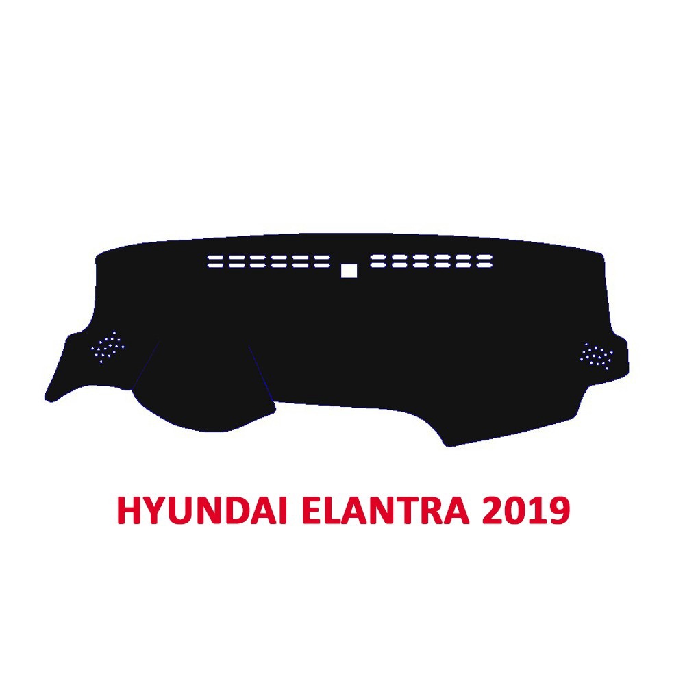 Alternative view of Thảm Taplo Dành Cho Xe Hyundai Elantra 2008-2023 Chất Liệu Nhung, Da Carbon, Da Vân Gỗ