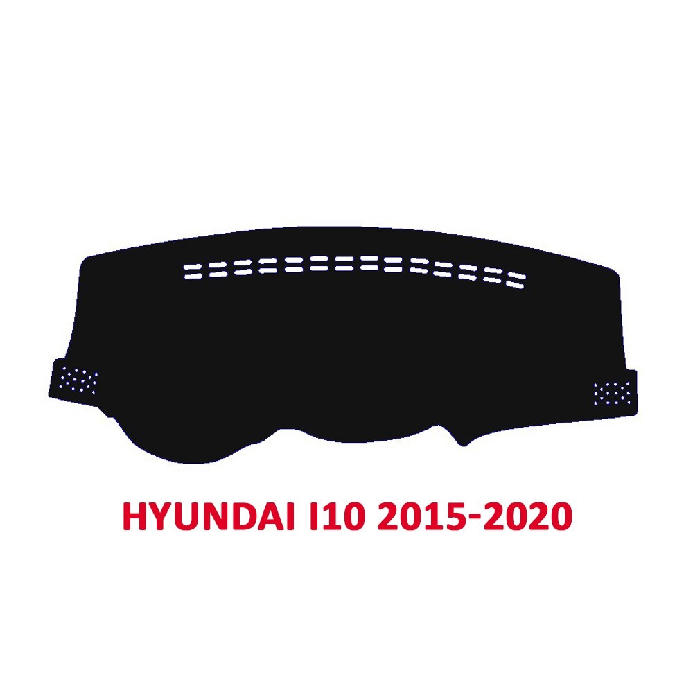 Alternative view of Thảm Taplo Dành Cho Xe Hyundai I10 2011-2022 Chất Liệu Nhung, Da Carbon, Da Vân Gỗ