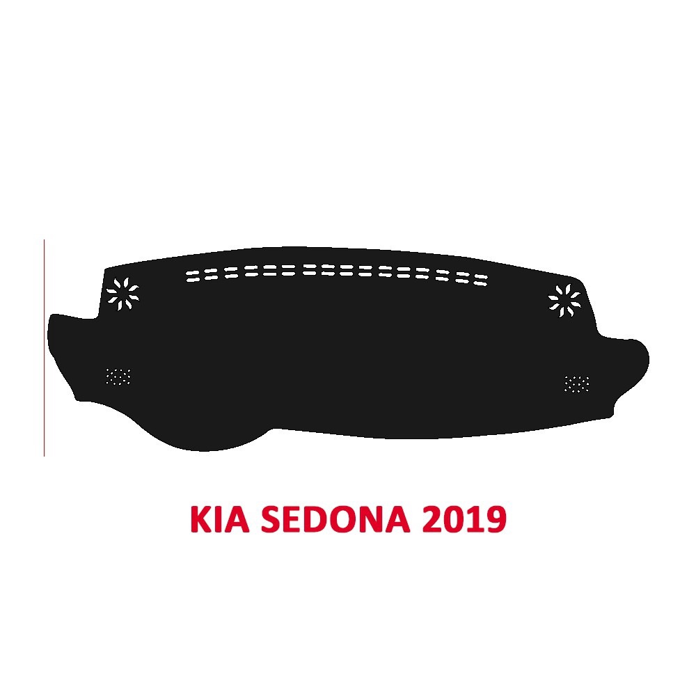 Alternative view of Thảm Taplo Cao Cấp Xe Kia Sedona 2015-2019 Chất Liệu Nhung, Da Vân Gỗ, Da Carbon