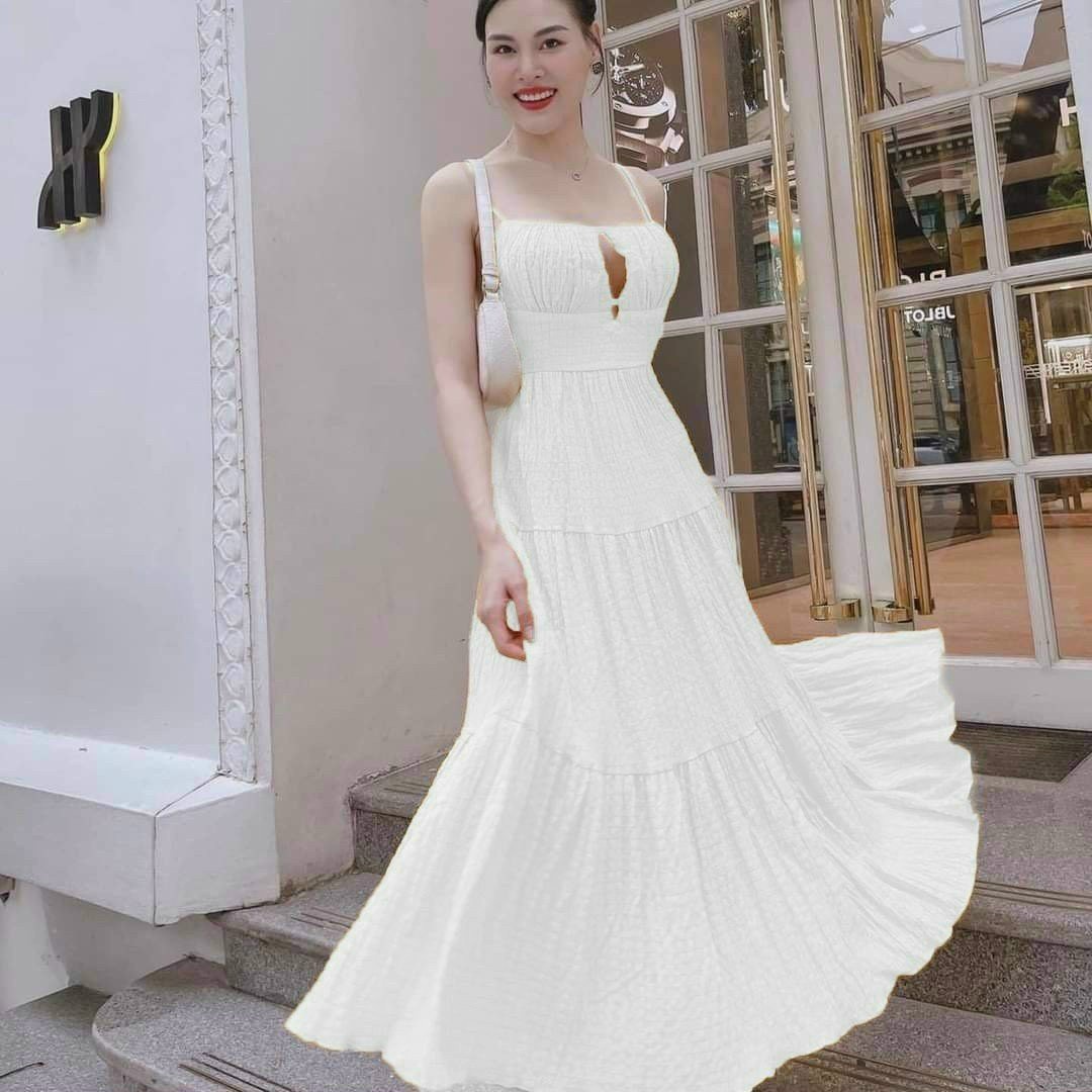 Đầm Váy Nữ 2 Dây Form Xòe Hở Lưng Dd511 - Nana House