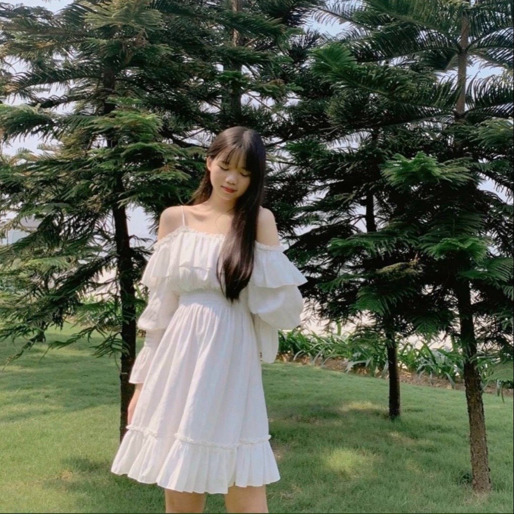 Alternative view of Đầm Kate 2 Dây Có Tay Dáng Xòe Cá Tính V292 - Cloudy Dress