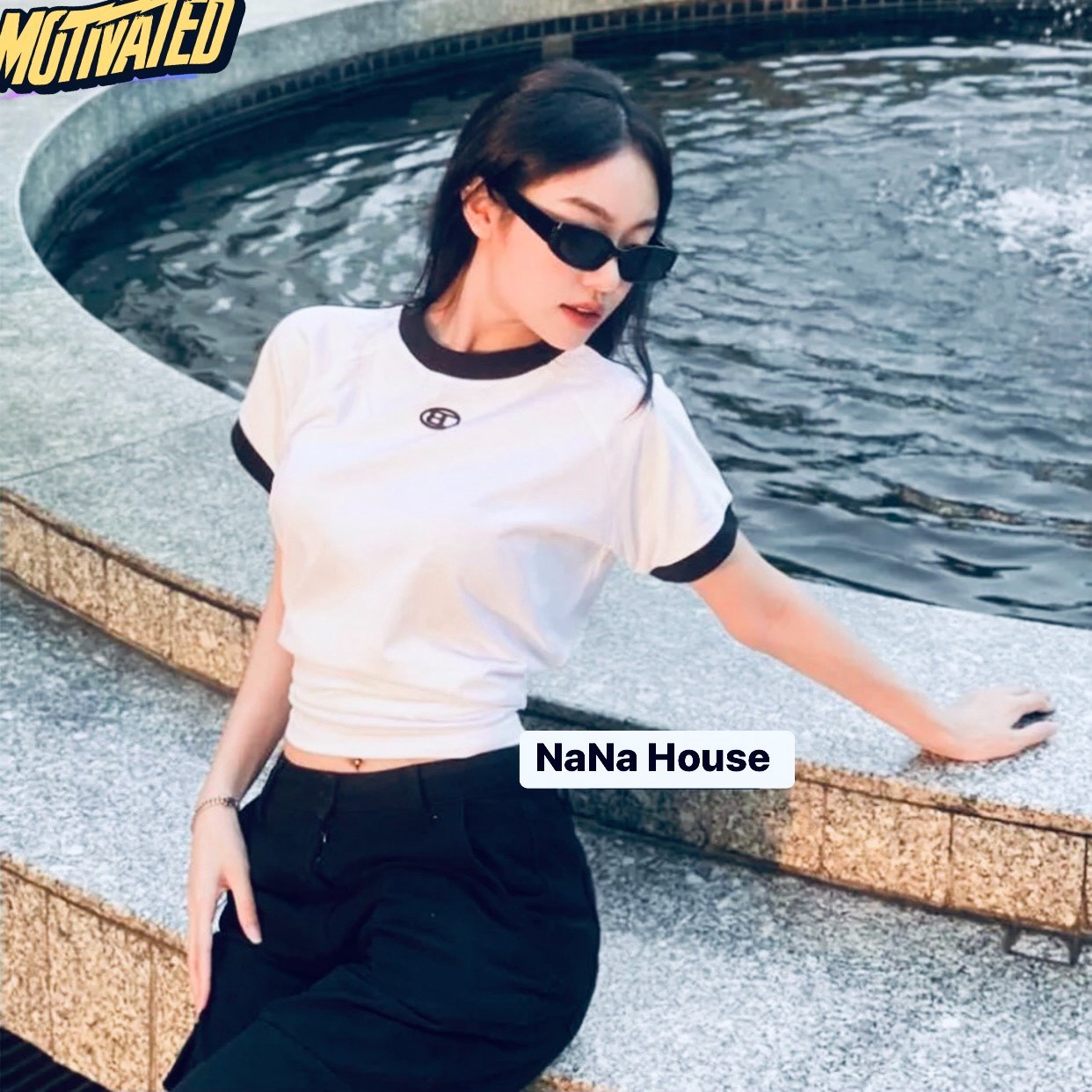 Alternative view of Áo Thun Body Nữ Baby Tee In Chữ B Ug454 - Nana House