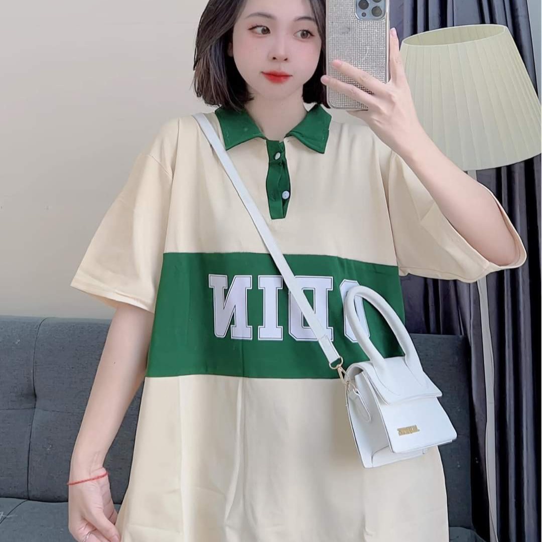 Alternative view of Áo Polo Chất Cotton Su Form Rộng Cổ Bẻ Chữ -odin