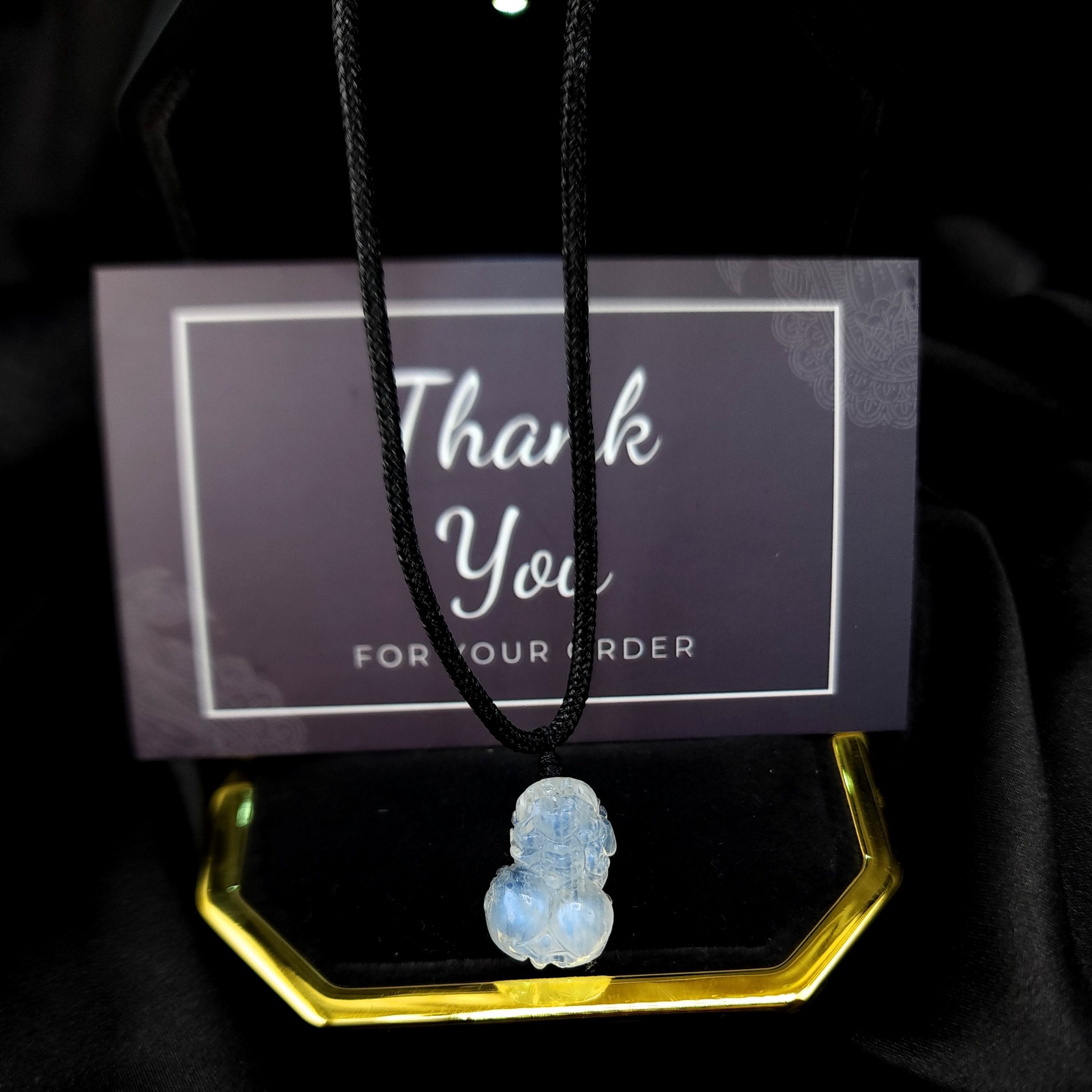 Alternative view of Dây Chuyền Tì Hưu Đá Moonstone Mặt Trăng Thiên Nhiên - Thắng Giang