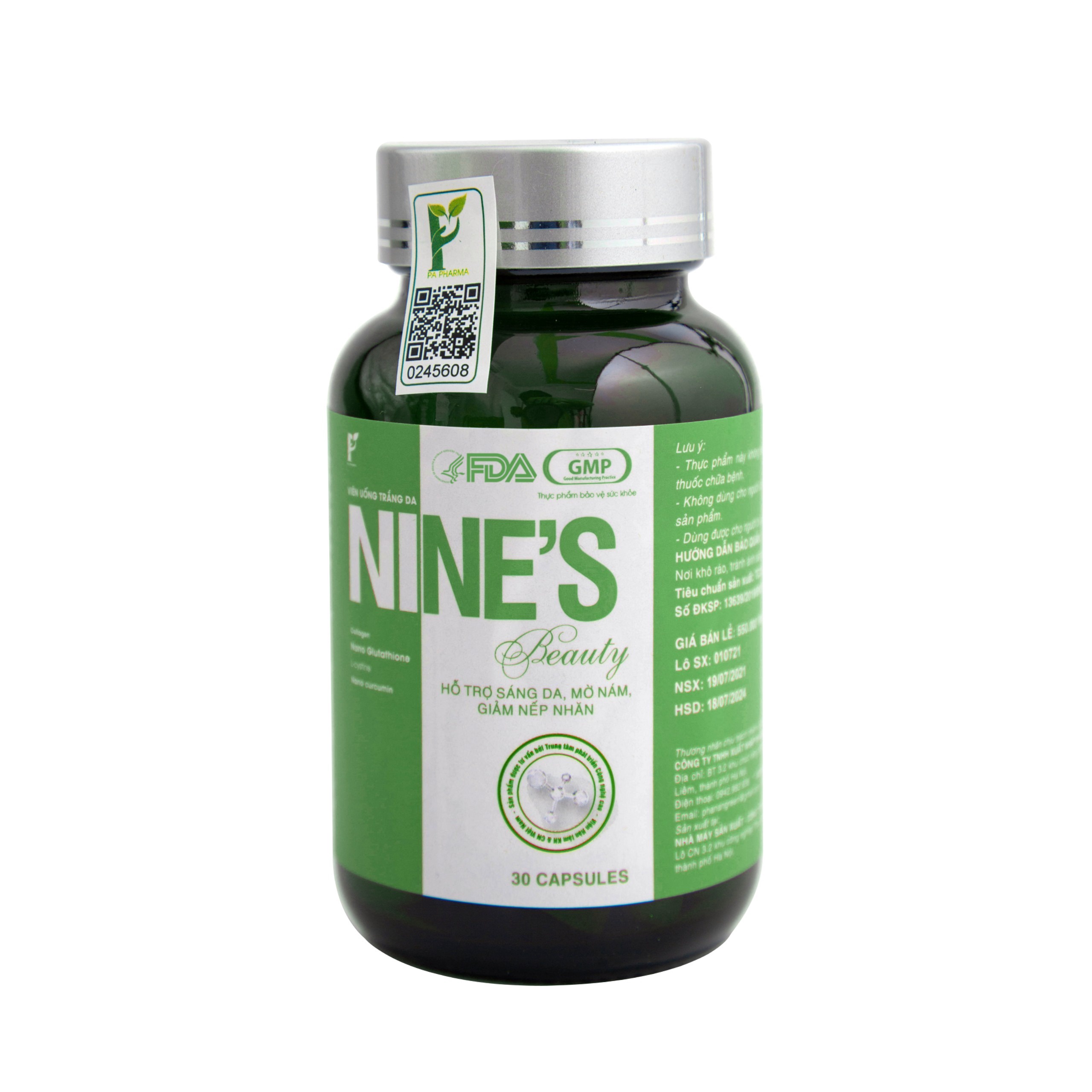 Alternative view of [combo] 2 Hộp Viên Uống Trắng Da Nine’s Beauty + 1 Melasma Green 21 - Phan An Green