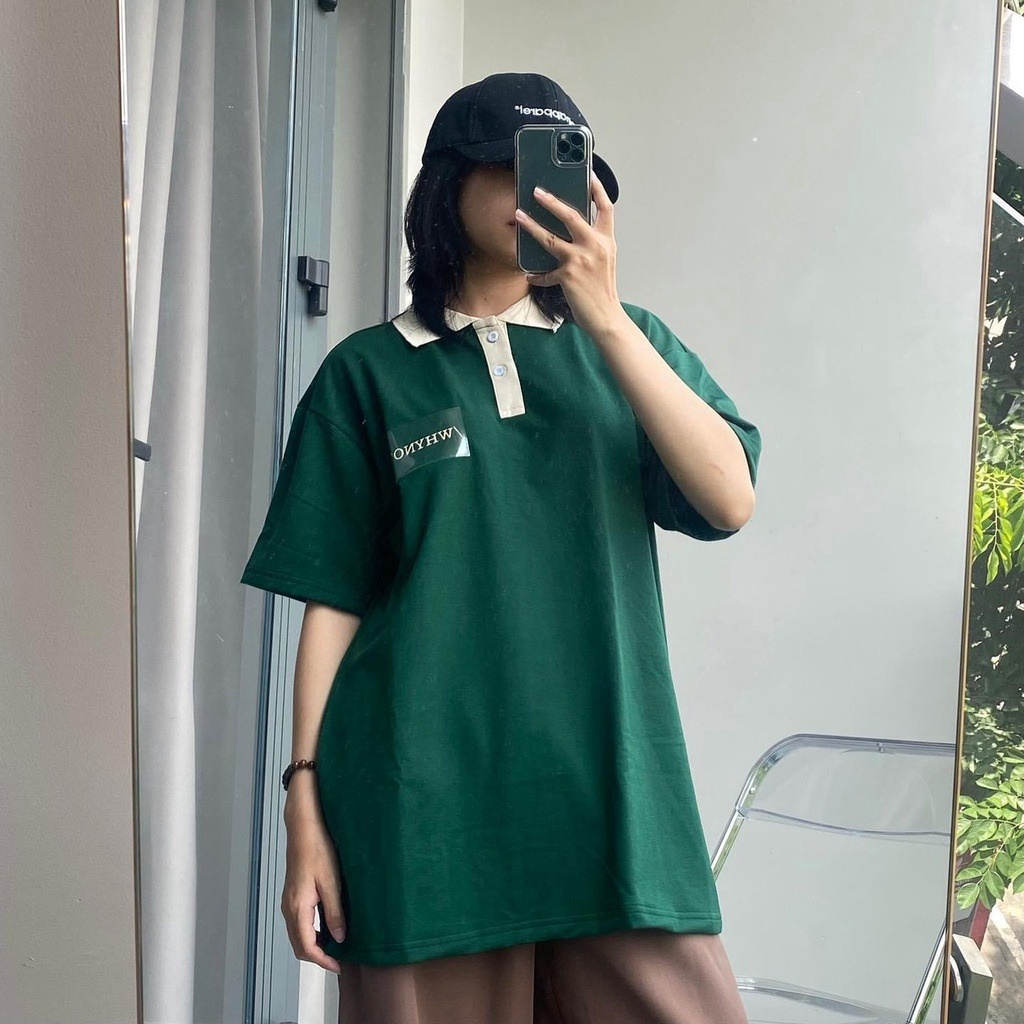 Alternative view of Áo Polo Unisex Form Rộng Nam Nữ Whynot