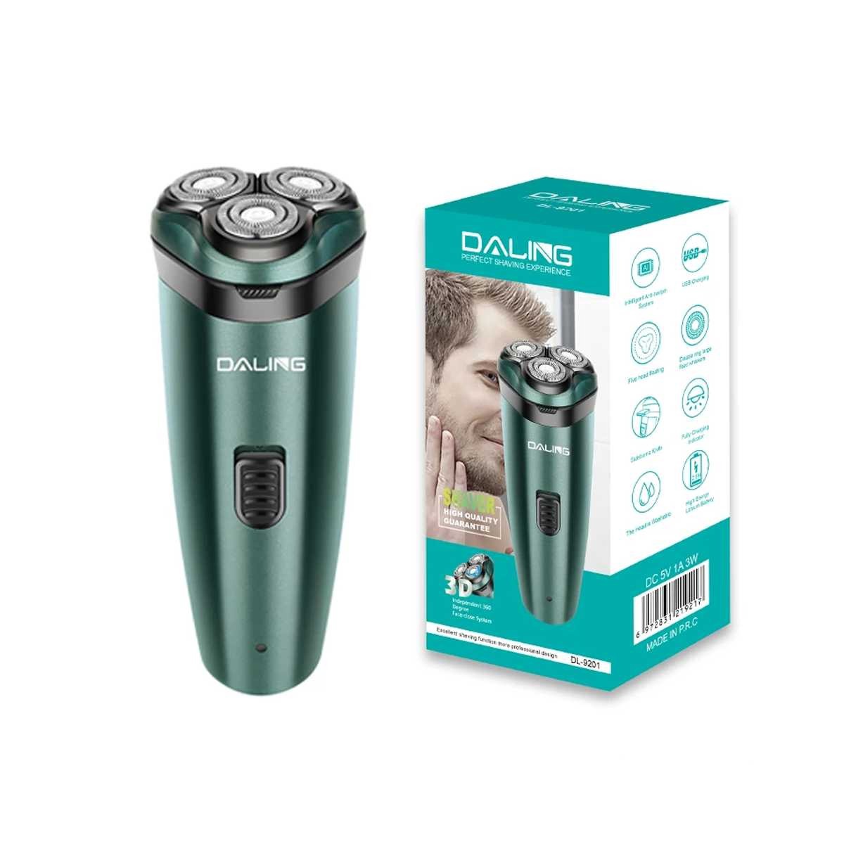 Máy Cạo Râu 3 Lưỡi Tròn Daling 9201 3 Trong 1 Thiết Kế Nhỏ Gọn Dễ Mang Đi Cạo Sát Êm Ái Cao Cấp Chính Hãng Bảo Hành 6 Tháng Gd024 - Lady's Passion