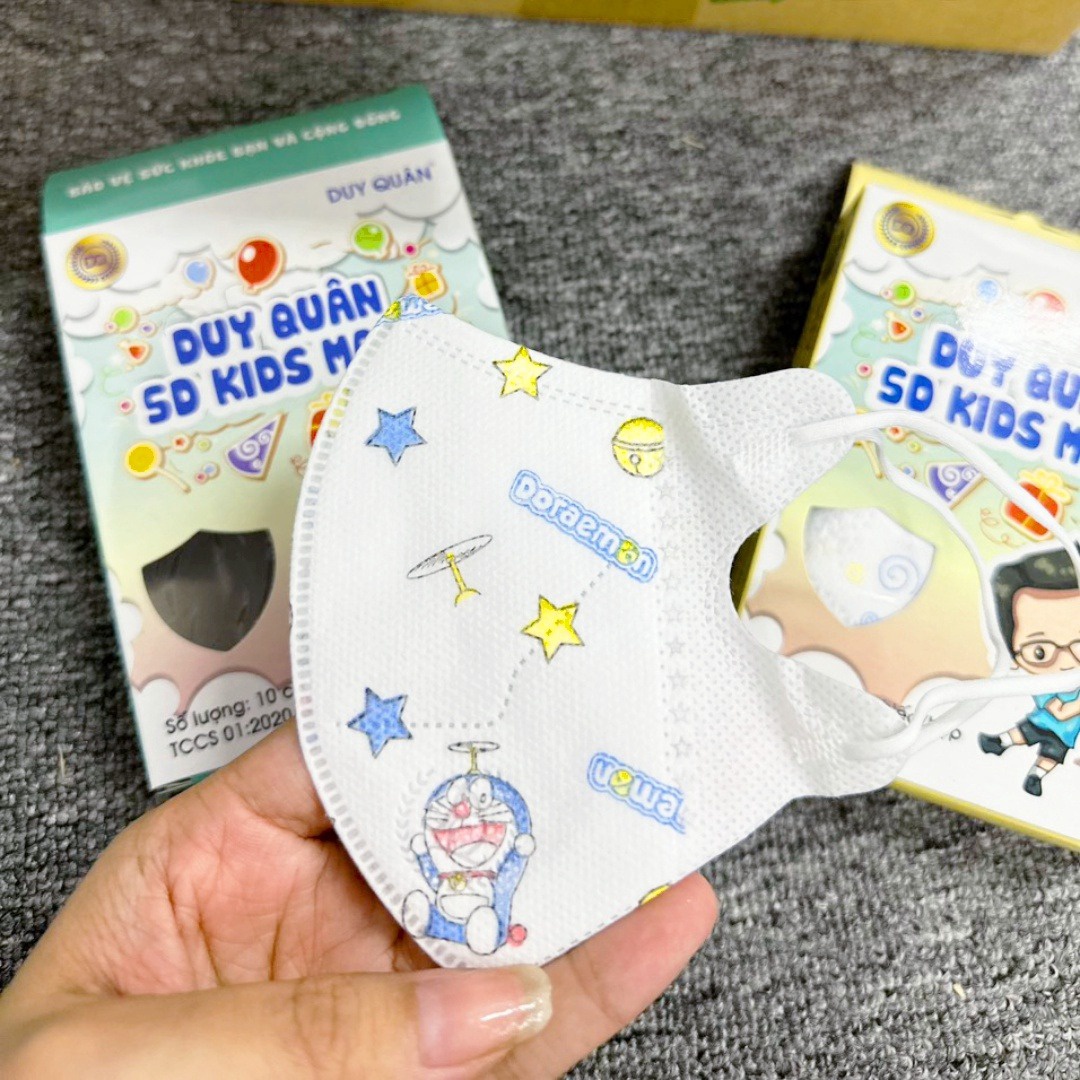 Hộp 100 Chiếc Khẩu Trang 5d Kids Mask Trẻ Em Từ 1-5 Tuổi - Gdn