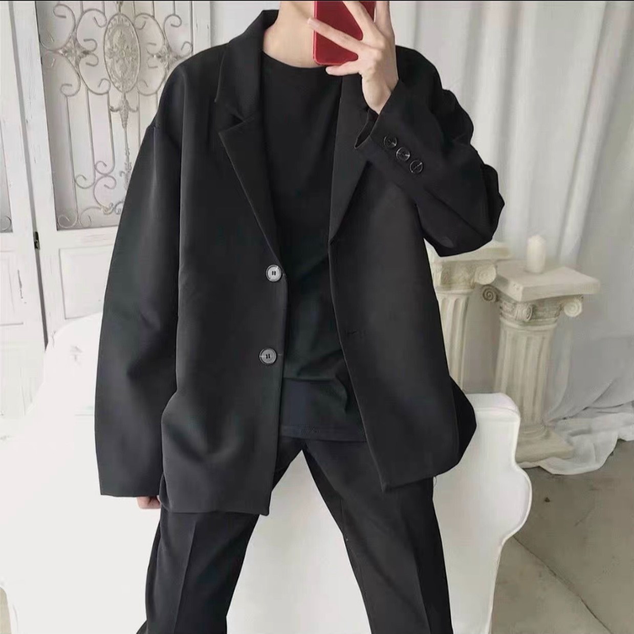 Alternative view of Áo Blazer Nam Dài Tay, Áo Khoác Blazer Phong Cách Hàn Quốc - Htm Fashion