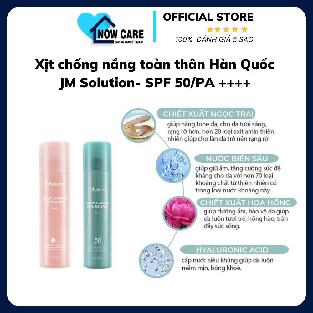 Xịt Chống Nắng Toàn Thân Hàn Quốc Spf 50/pa++++ - Jm Solution
