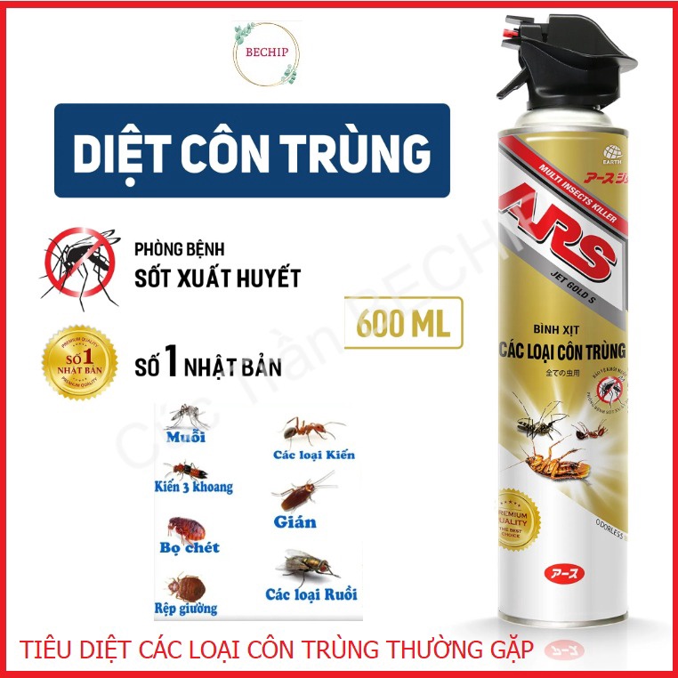 Bình Xịt Côn Trùng Ars 600ml Ctb201 - Bechip