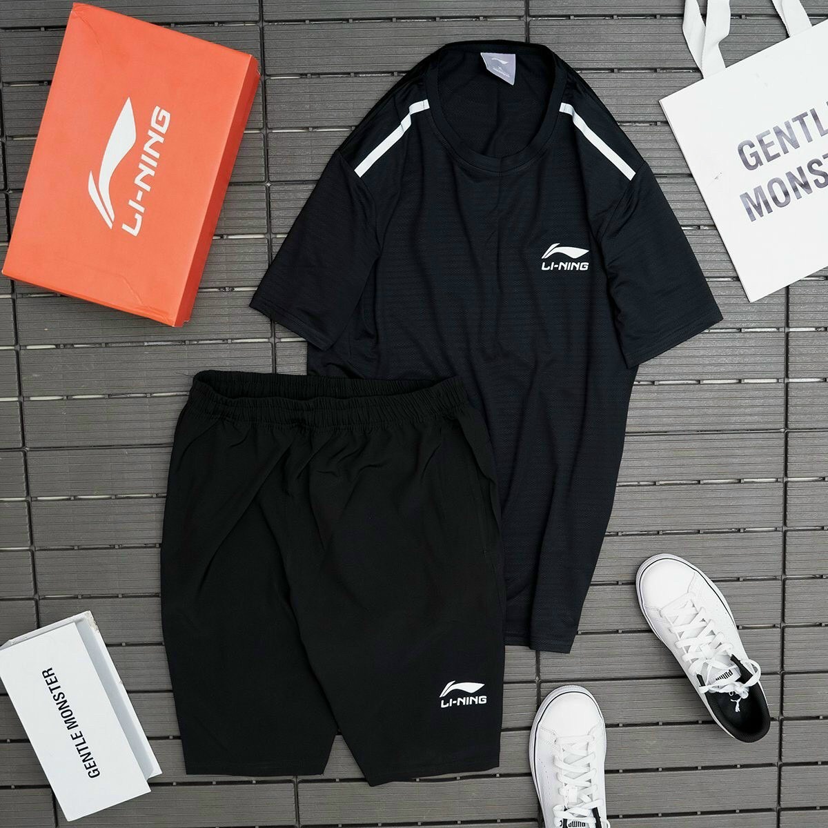 Alternative view of Bộ Thể Thao Nam In Li-ning Chất Liệu Thun Lạnh Co Dãn 4 Chiều Dàn Hồi Thấm Hút Mồ Hôi - Men’s Style
