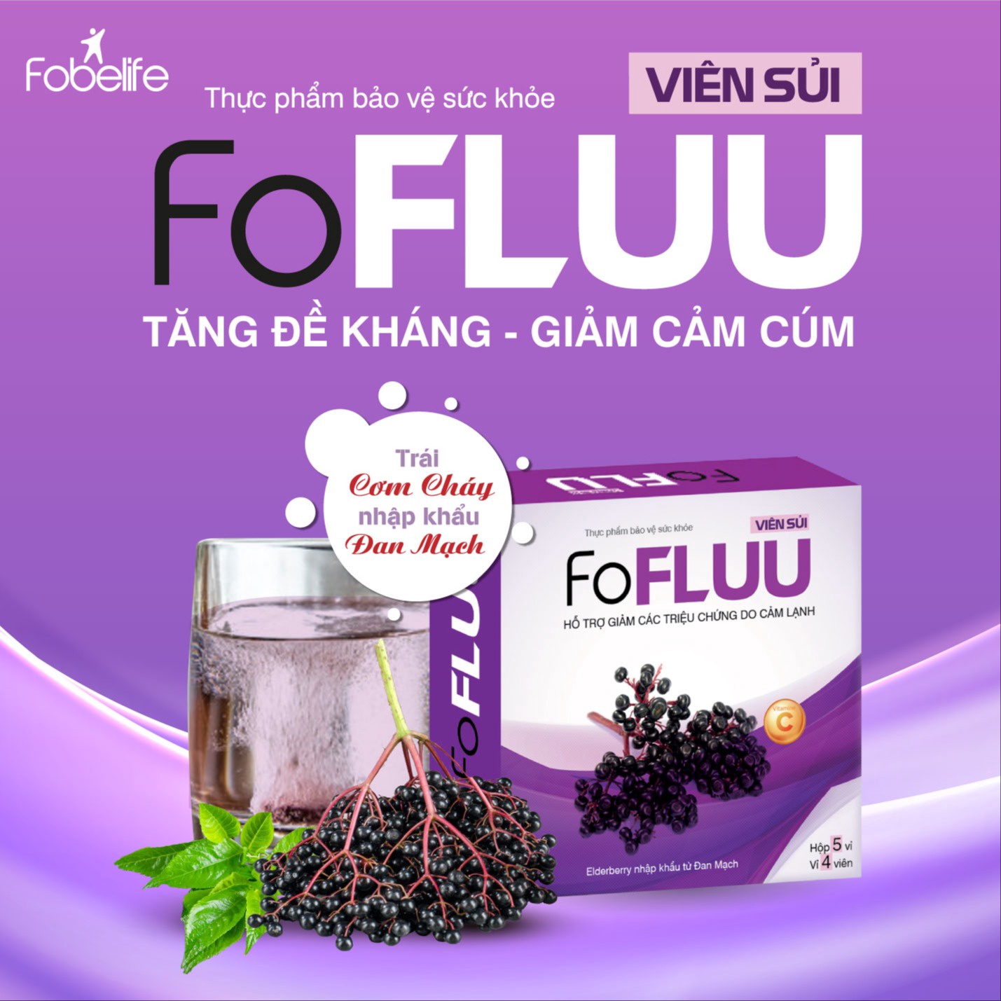 Alternative view of Viên Sủi Hỗ Trợ Giảm Triệu Chứng Cảm Lạnh - Fofluu - Fobelife
