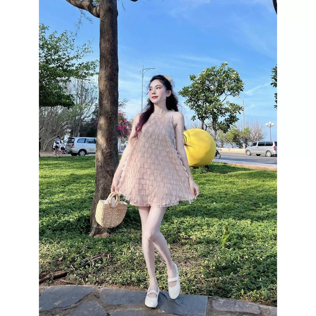 Alternative view of Set Bộ Đồ Nữ Áo Babydoo Mĩ Quần Ống Rộng S20- Nana House