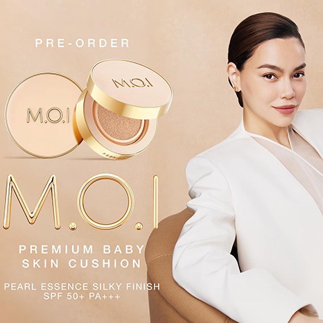 Phấn Nước Premium Baby Skin Cushion Pearl Essence Silky Finish Spf50+ Pa+++ Tone 10 - Da Trắng Sáng Moi