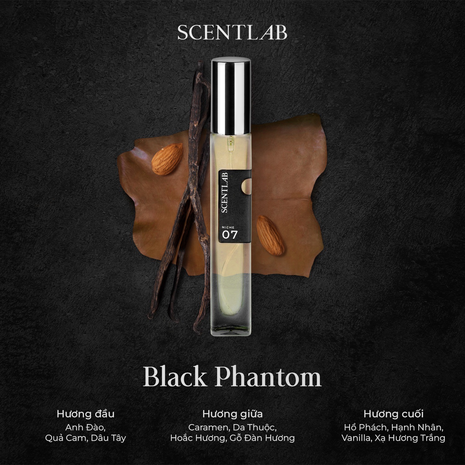 Alternative view of Nước Hoa Nam Black Phantom No. 07 (10ml) - Scentlab