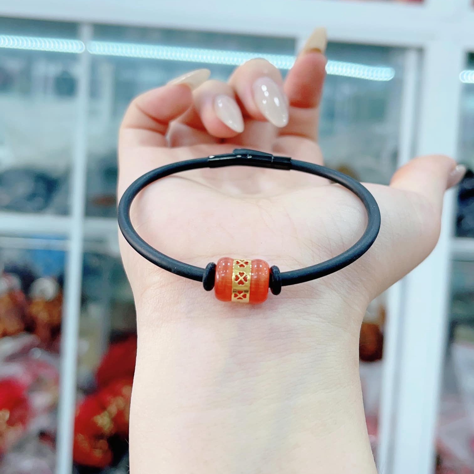 Alternative view of Vòng Tay Lu Thống Bọc Vàng Tây 10 Kara - Thắng Giang