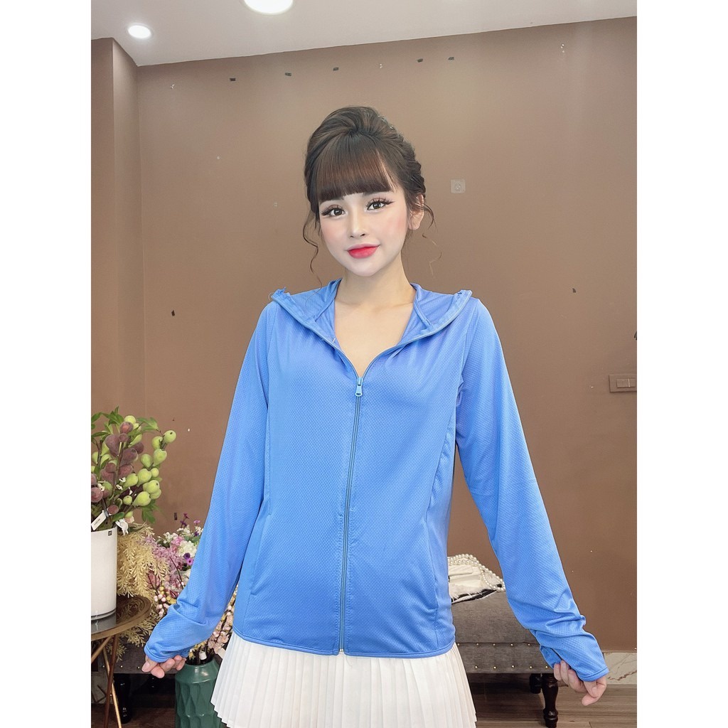 Alternative view of Áo Chống Nắng Nữ 1 Lớp Thông Hơi Có Túi Cuộn Nhỏ Gọn Slcxan01 - Chipxinhxk
