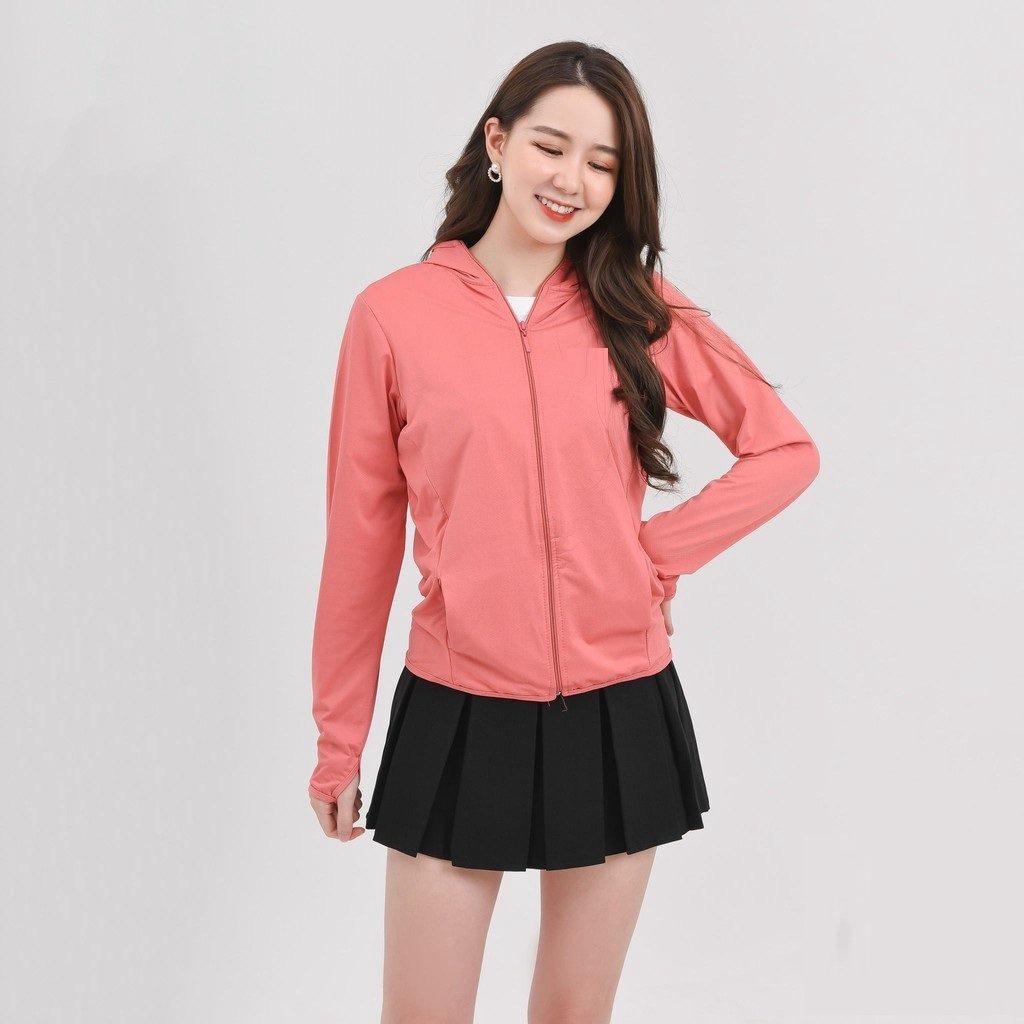 Áo Chống Nắng 1 Lớp Thông Hơi Kèm Túi Cuộn Dành Cho Các Bạn Nữ Sldcan01 - Diepchi Fashion