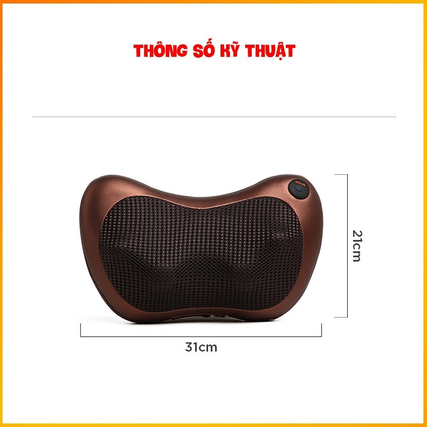 Alternative view of Gối Massage Hồng Ngoại Massage Cổ 6 Bi Công Nghệ 5d, Cao Cấp Và Mạnh Hơn Mẫu 8 Bi Giá Rẻ Rất Nhiều Gd138 - Lady's Passion