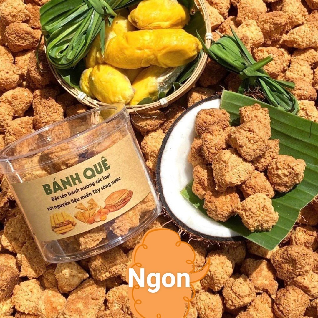 Bánh Bông Dừa Sầu Riêng 300g Mang Hương Vị Ngày Xưa - Winnie House