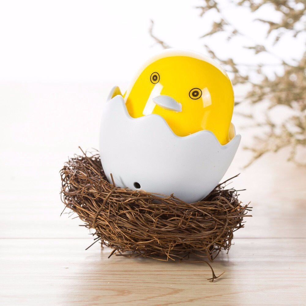 Đèn Ngủ Quả Trứng Cảm Biến (tự Động Sáng Khi Trời Tối) - Silver