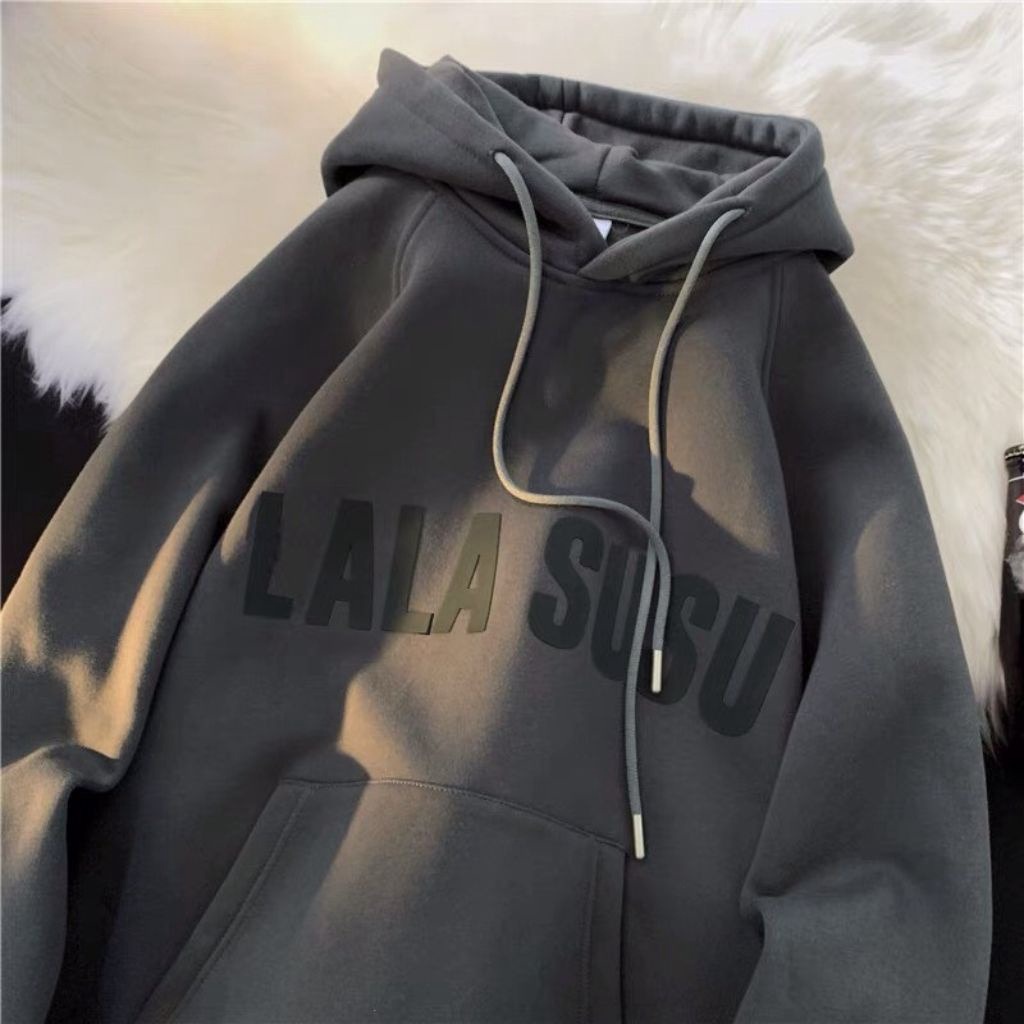 Alternative view of Áo Hoodie Form Rộng Mũ 2 Lớp Chất Nỉ Cotton Lalasusu
