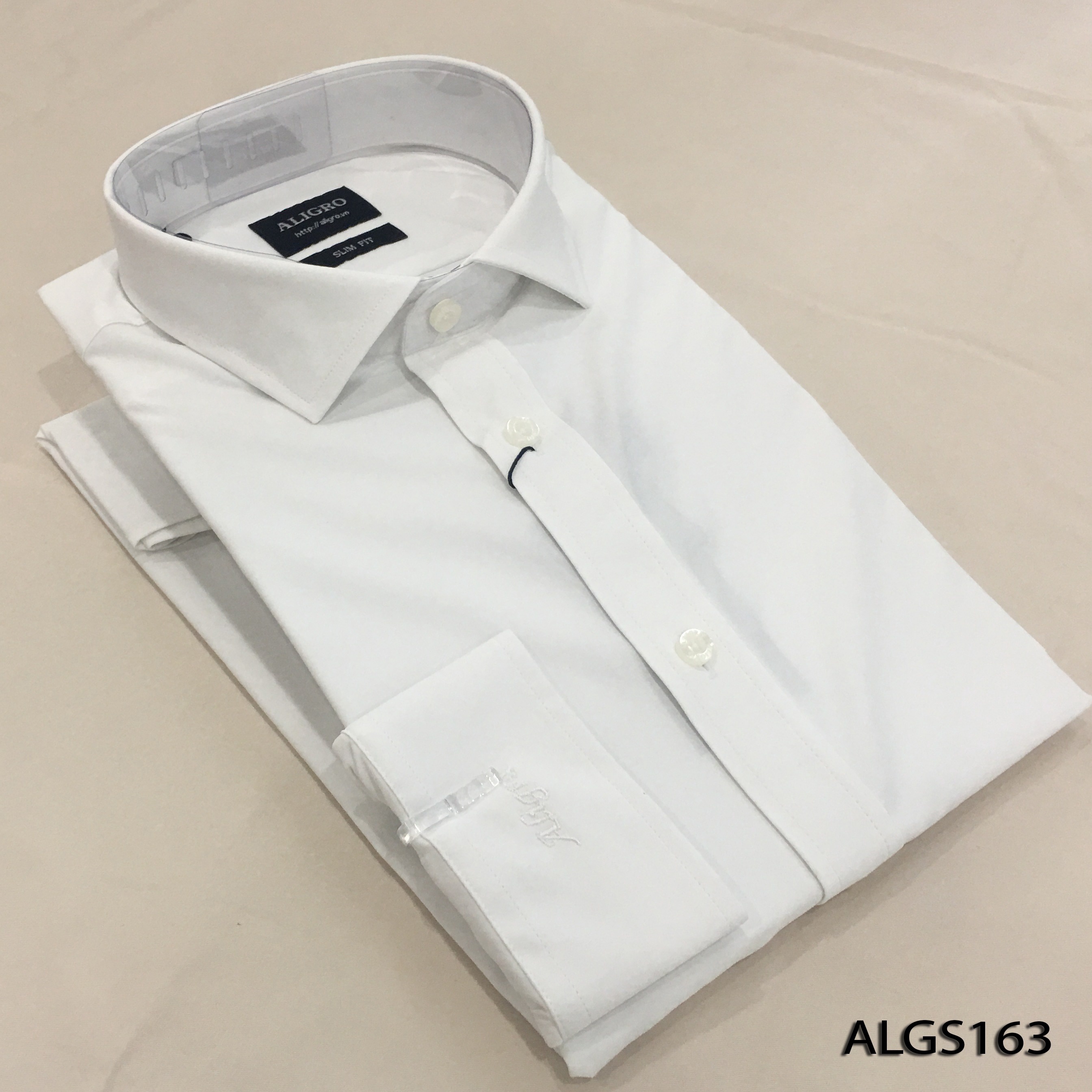 Alternative view of Áo Sơ Mi Dài Tay Trắng Algs163 - Aligro